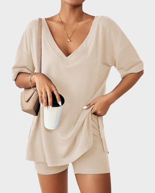 Casual Vibe Comfy Oversized 2-Piece Lounge Set