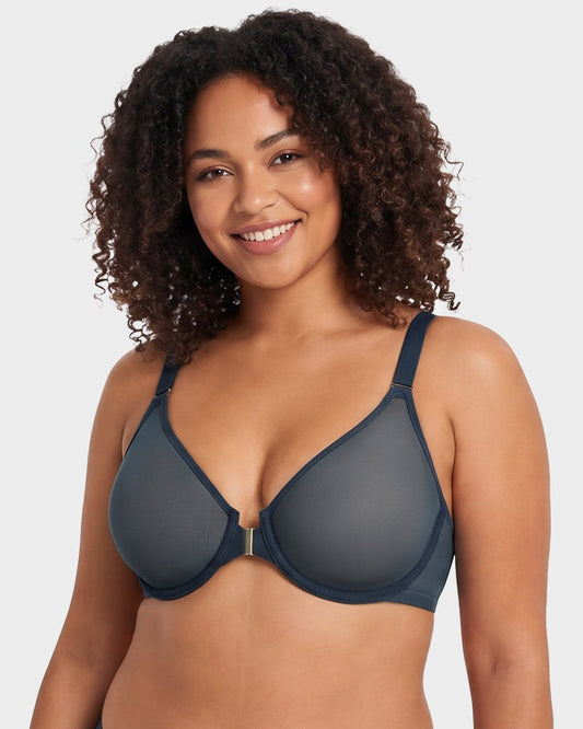 Front Closure Mesh Support Bra Multipack